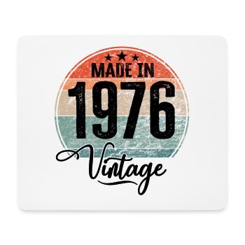 Vintage Made in 1976 Year of birth 1976 Birthday - Mouse Pad (horizontal) - white - Front