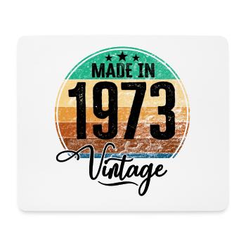 Millésime Fabriqué en 1973 Année de naissance 1973 Anniversaire - Tapis de souris (format paysage) - blanc - Devant