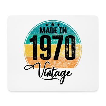 Vintage Made in 1970 Year of birth 1970 Birthday - Mouse Pad (horizontal) - white - Front
