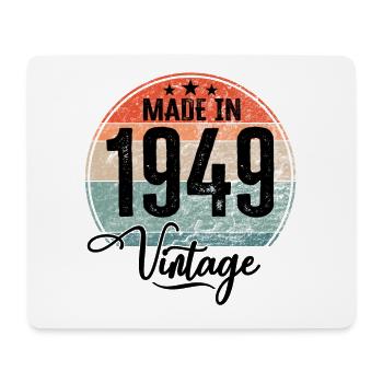 Vintage Made in 1949 Year of birth 1949 Birthday - Mouse Pad (horizontal) - white - Front
