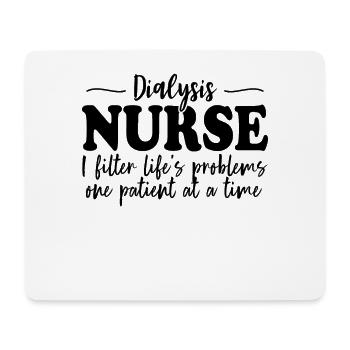 Dialysekrankenschwester Lustige Nierenkrankenschwestern Nephrologie - Mousepad (Querformat) - Weiß - Vorne