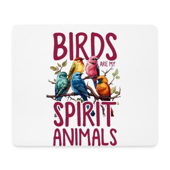 Observation des oiseaux drôle animaux oiseaux amateurs - Tapis de souris (format paysage) - blanc - Devant