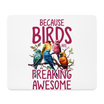 Vogelliebhaber verdammt genial lustig Vogel Vogel - Mousepad (Querformat) - Weiß - Vorne