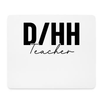 DHH Lehrer Lustig ASL Taub Und Schwerhörig - Mousepad (Querformat) - Weiß - Vorne