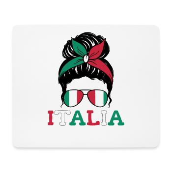 Italia Italian Woman Girl Italy Motif - Mouse Pad (horizontal) - white - Front