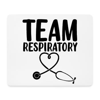 Atemtherapie Unterstützung der Lungengesundheit - Mousepad (Querformat) - Weiß - Vorne