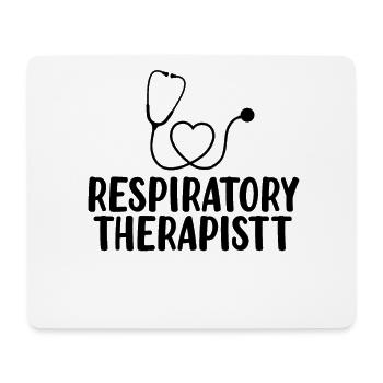 Atemtherapeut Unterstützung der Lungengesundheit - Mousepad (Querformat) - Weiß - Vorne