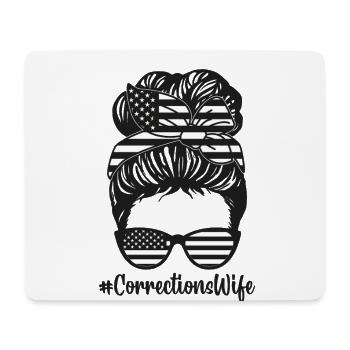 Corrections Épouse Appréciation Messy Bun Law - Tapis de souris (format paysage) - blanc - Devant