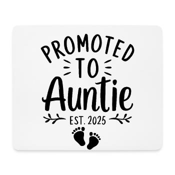 Befördert zur Tante 2025 Schwangerschaftsankündigung - Mousepad (Querformat) - Weiß - Vorne
