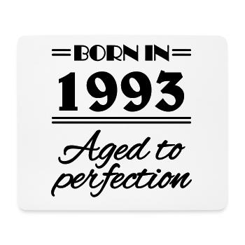Born in 1993 Aged to perfection - Mousepad (Querformat) - Weiß - Vorne