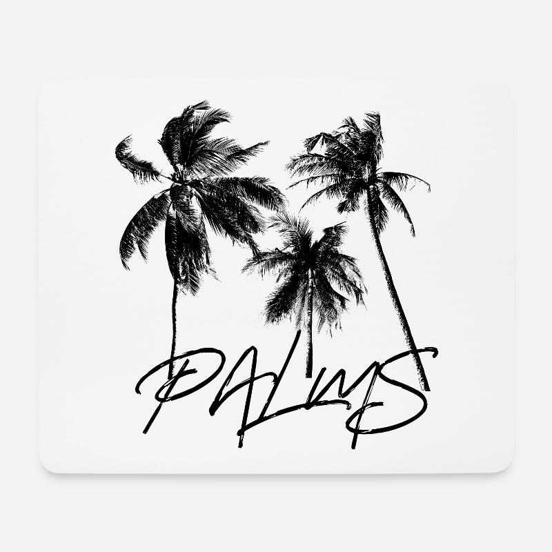 Palms (delta) - Mousepad (Querformat) - Weiß