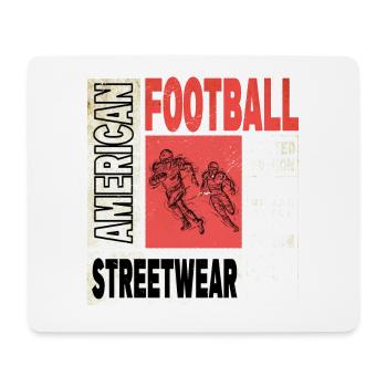 American Football Player Vintage Retro USA Sports - Mouse Pad (horizontal) - white - Front