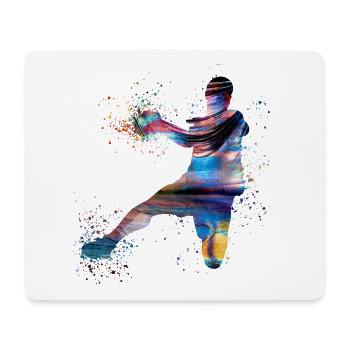 Handball, handballer, Beach handball, Graffiti - Mouse Pad (horizontal) - white - Front