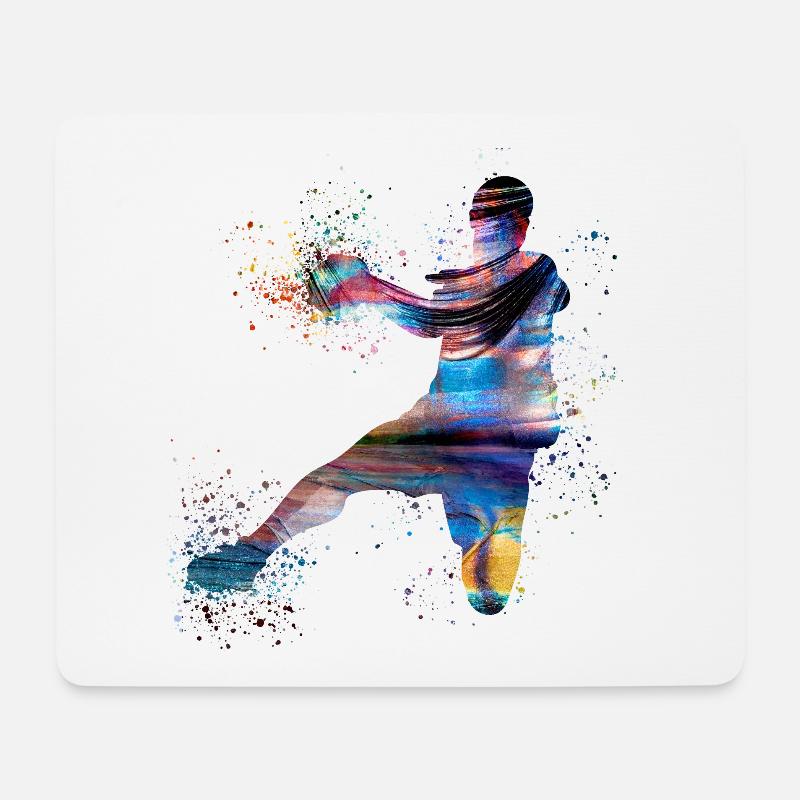 Handball, handballer, Beachhandball,Graffiti - Mousepad (Querformat) - Weiß