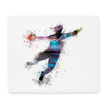 Handball, handballer, Beach handball, Graffiti - Mouse Pad (horizontal) - white - Front