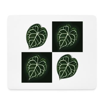 Anthurium Clarinervium - Mousepad (Querformat) - Weiß - Vorne
