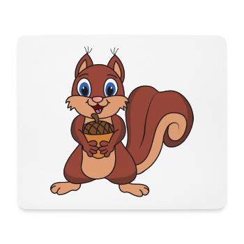 Eichhörnchen - Mousepad (Querformat) - Weiß - Vorne