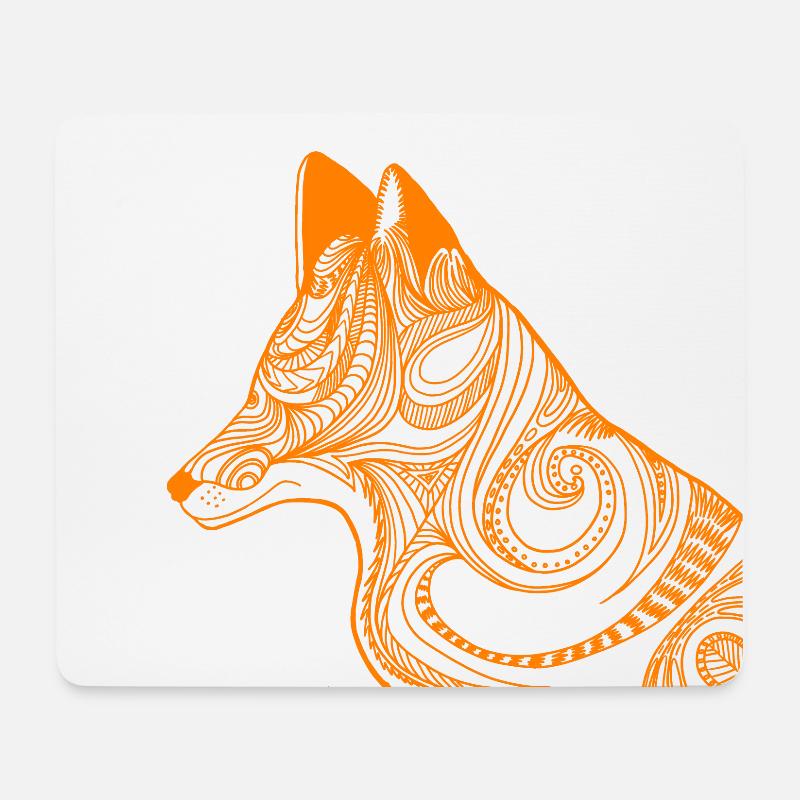 fox free - Mouse Pad (horizontal) - white