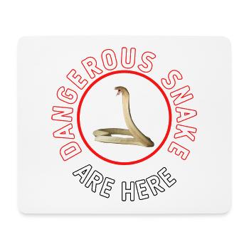 Dangerous Snake - Mousepad (Querformat) - Weiß - Vorne