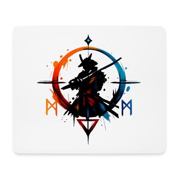 Feuer Eis Runenring - Mousepad (Querformat) - Weiß - Vorne