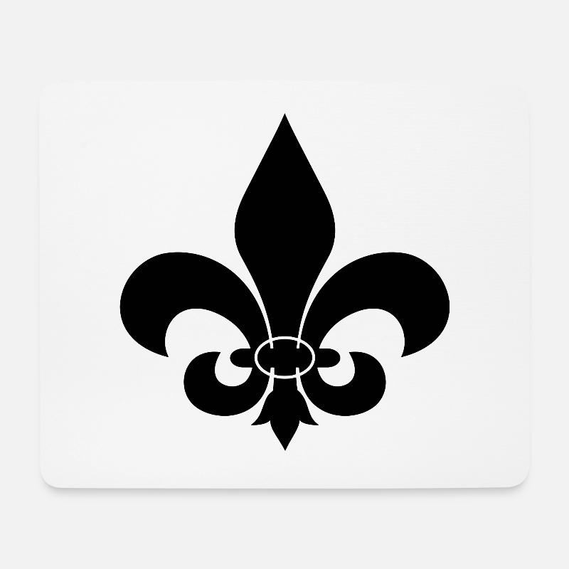 FLEUR DE LIS SHIRT - Mousepad (Querformat) - Weiß