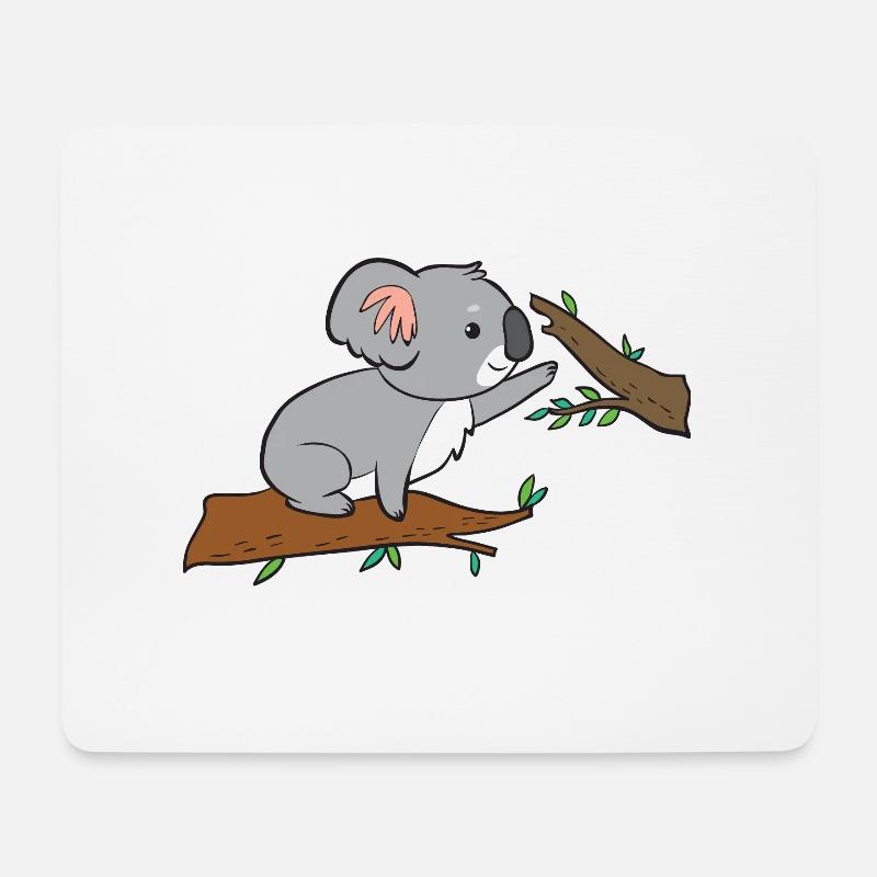 Koala - beim klettern - Mousepad (Querformat) - Weiß
