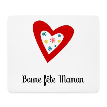 Bonne Fête Maman. Fête des mères - Tapis de souris (format paysage) - blanc - Devant