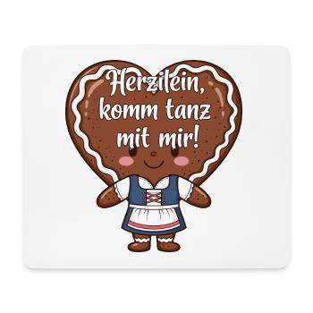 Herzilein, come dance with me! - Mouse Pad (horizontal) - white - Front