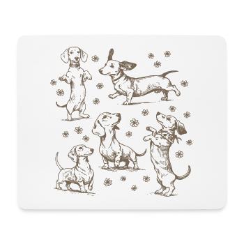 Dachshund Dachshund Dogs Dachshund Dog Dachshund - Mouse Pad (horizontal) - white - Front