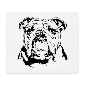 ENGLISH BULLDOGGE English Bulldog Wilsigns Dogs - Mouse Pad (horizontal) - white - Front
