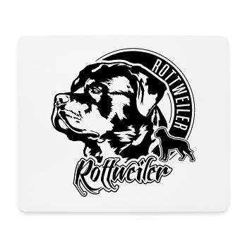 ROTTWEILER Portrait de chien IGP Chiens de sport - Tapis de souris (format paysage) - blanc - Devant