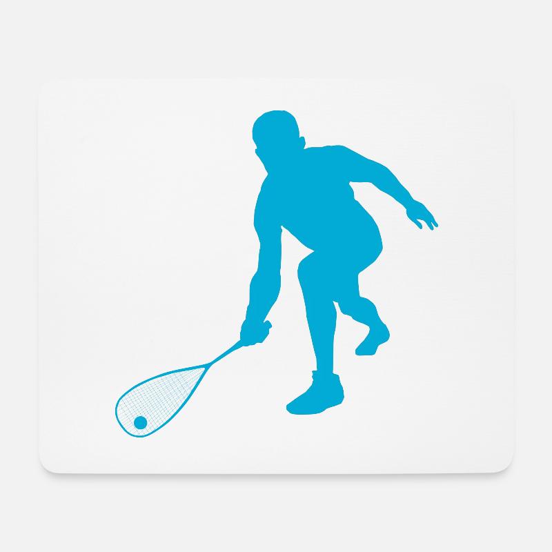 Squash - Mousepad (Querformat) - Weiß