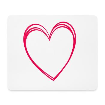 I love Gaurin buste - Tapis de souris (format paysage) - blanc - Devant