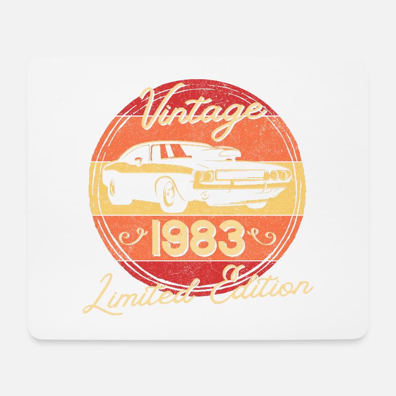 1983 Vintage, Limited Edition - Mouse Pad (horizontal) - white