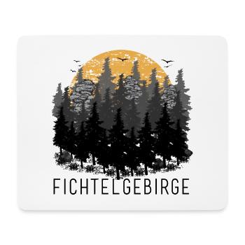 3 brothers in the Fichtelgebirge sunset forest - Mouse Pad (horizontal) - white - Front
