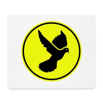 Symbole de la colombe - Tapis de souris (format paysage) - blanc - Devant