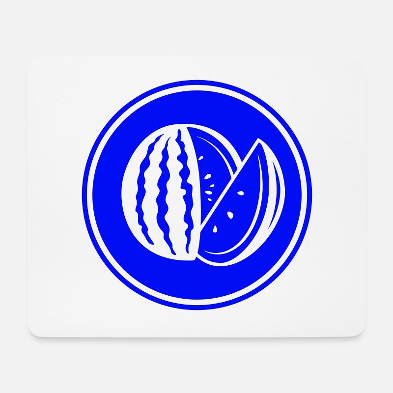 Melone Frucht - Mousepad (Querformat) - Weiß