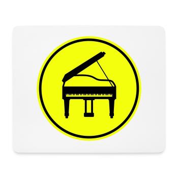 Klavier musik - Mousepad (Querformat) - Weiß - Vorne