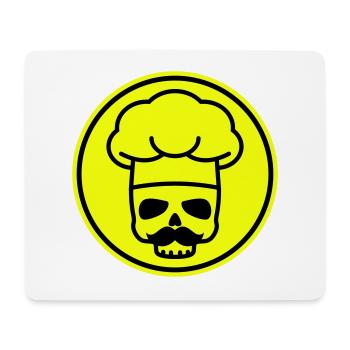 Cook skull icon - Mouse Pad (horizontal) - white - Front
