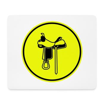 Icône de selle - Tapis de souris (format paysage) - blanc - Devant