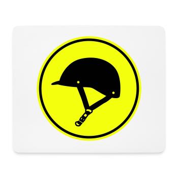 Reiterhut icon - Mousepad (Querformat) - Weiß - Vorne