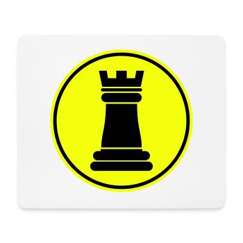 Tour de pièces d’échecs - Tapis de souris (format paysage) - blanc - Devant