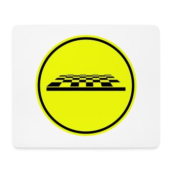 Symbole d’échiquier - Tapis de souris (format paysage) - blanc - Devant