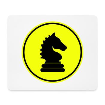 Pferd Schachfigur - Mousepad (Querformat) - Weiß - Vorne