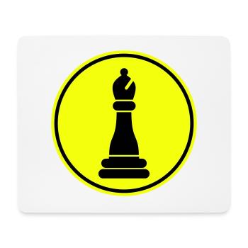 Schachfigur symbol - Mousepad (Querformat) - Weiß - Vorne