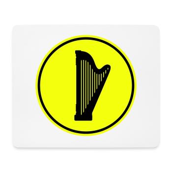 Harfe symbol - Mousepad (Querformat) - Weiß - Vorne