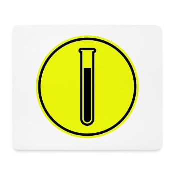 Test tube symbol - Mouse Pad (horizontal) - white - Front
