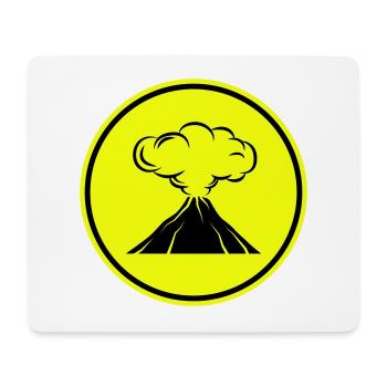 Vulkan icon symbol - Mousepad (Querformat) - Weiß - Vorne