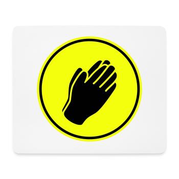 Hände symbol - Mousepad (Querformat) - Weiß - Vorne