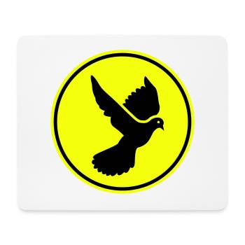 Symbole de la colombe - Tapis de souris (format paysage) - blanc - Devant